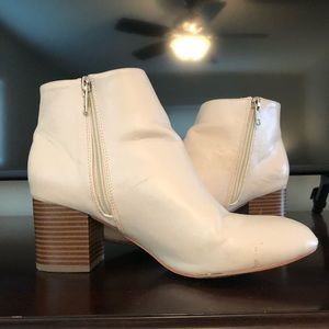 Loft Cream Ankle Booties